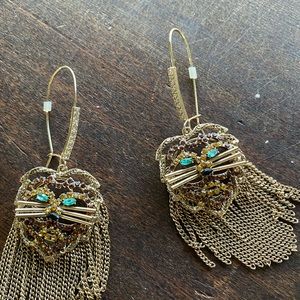 So Betsy Johnson Cat drop Earrings